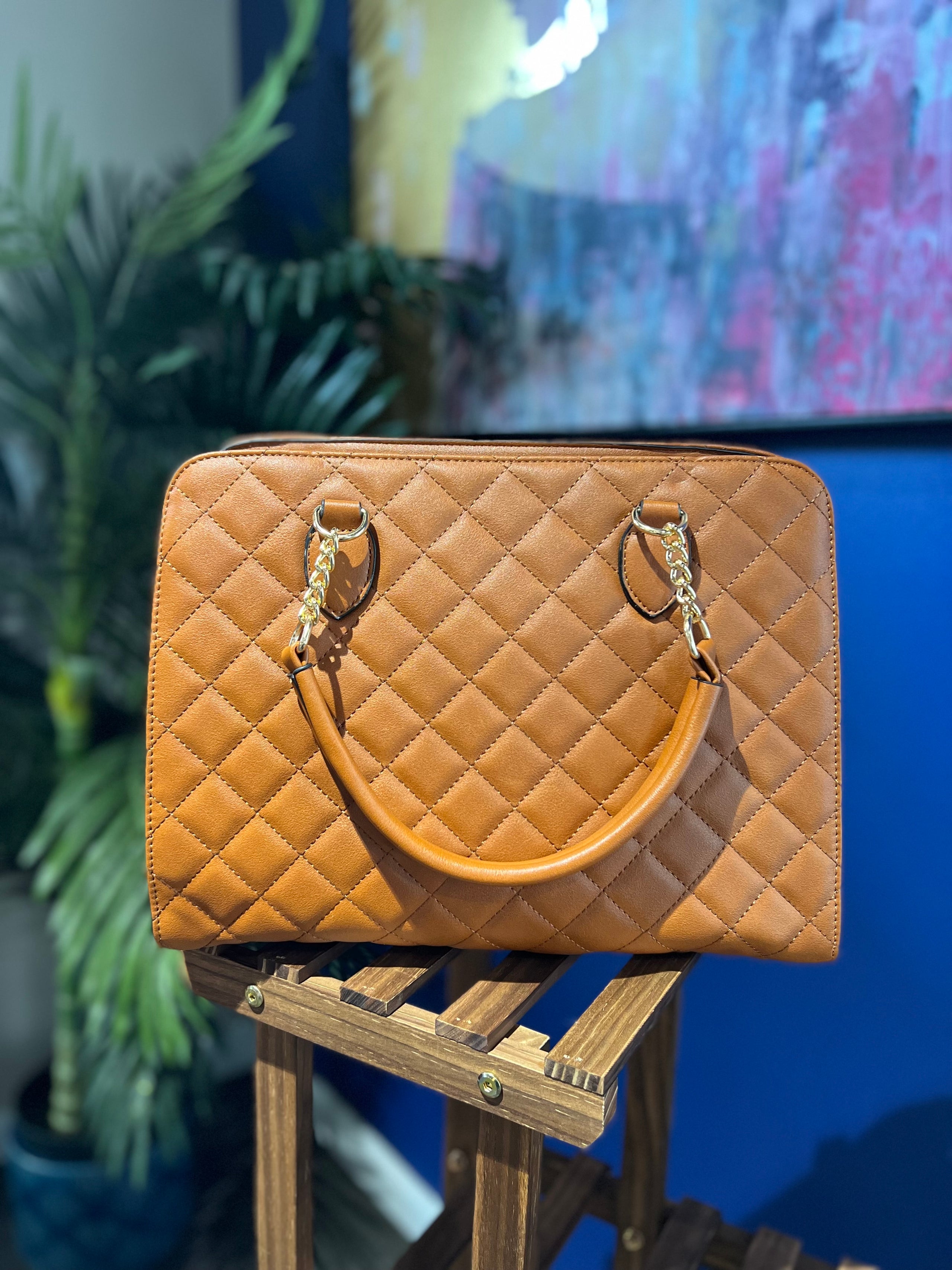 Quilted satchel cheap